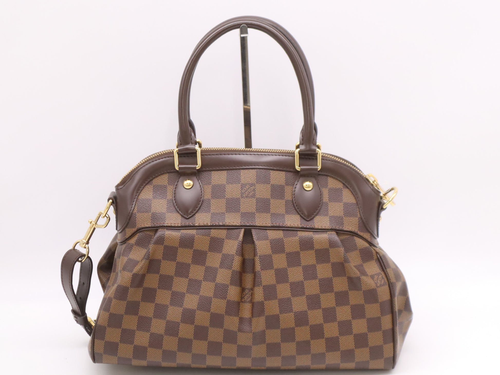 LOUIS VUITTON N51997 Damier Trevi PM Handbag with Shoulder Strap