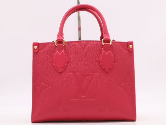 LOUIS VUITTON M45660 Empreinte On the Go PM Freesia Handbag RFID Verified