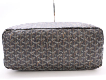 GOYARD Coated Canvas x Leather Saint Louis PM AMA LOUIS PM Tote Bag Black Tote Bag