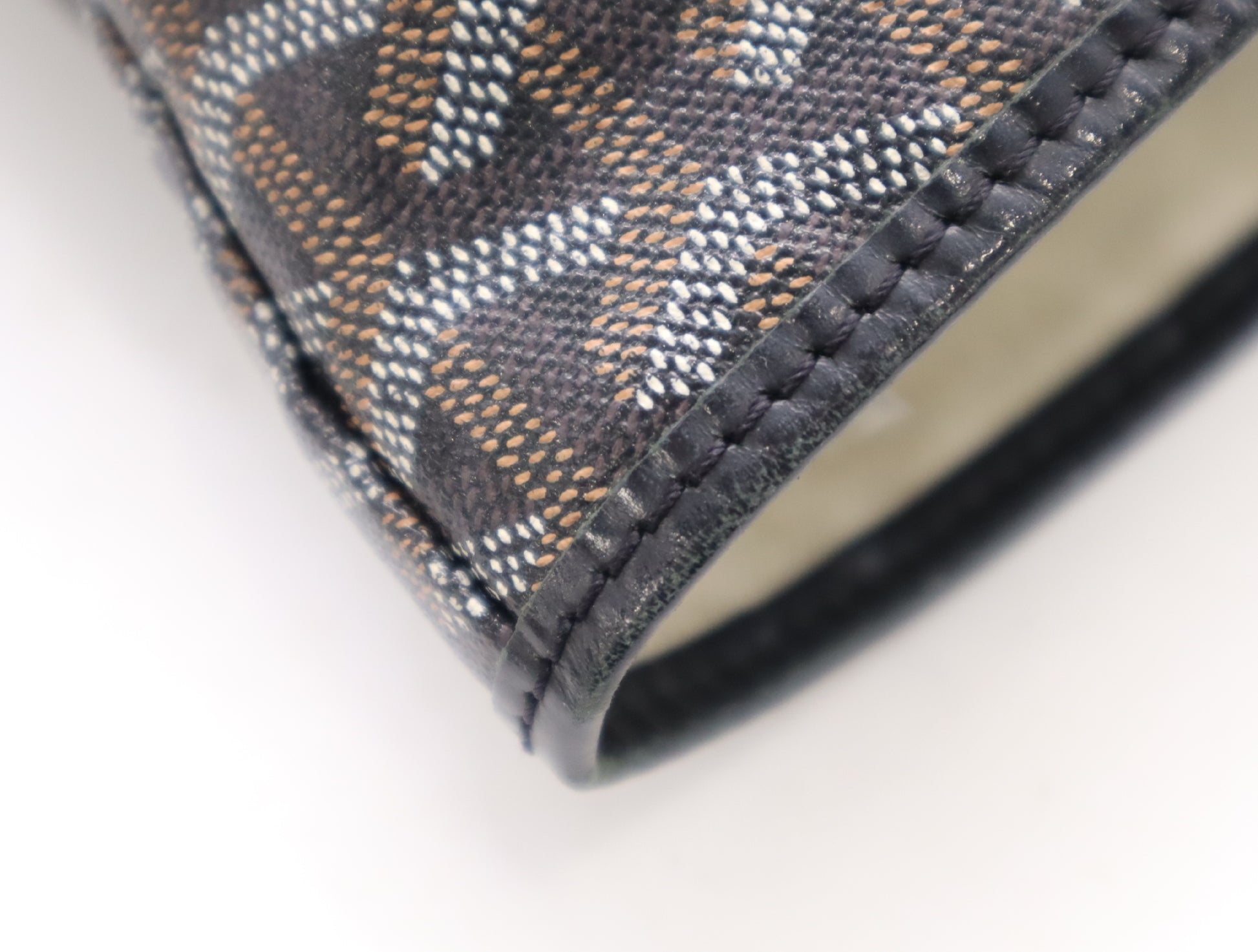 GOYARD Coated Canvas x Leather Saint Louis PM AMA LOUIS PM Tote Bag Black Tote Bag