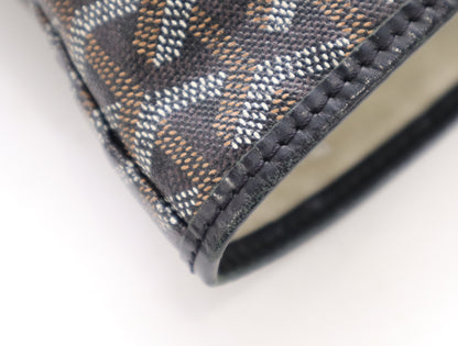 GOYARD Coated Canvas x Leather Saint Louis PM AMA LOUIS PM Tote Bag Black Tote Bag