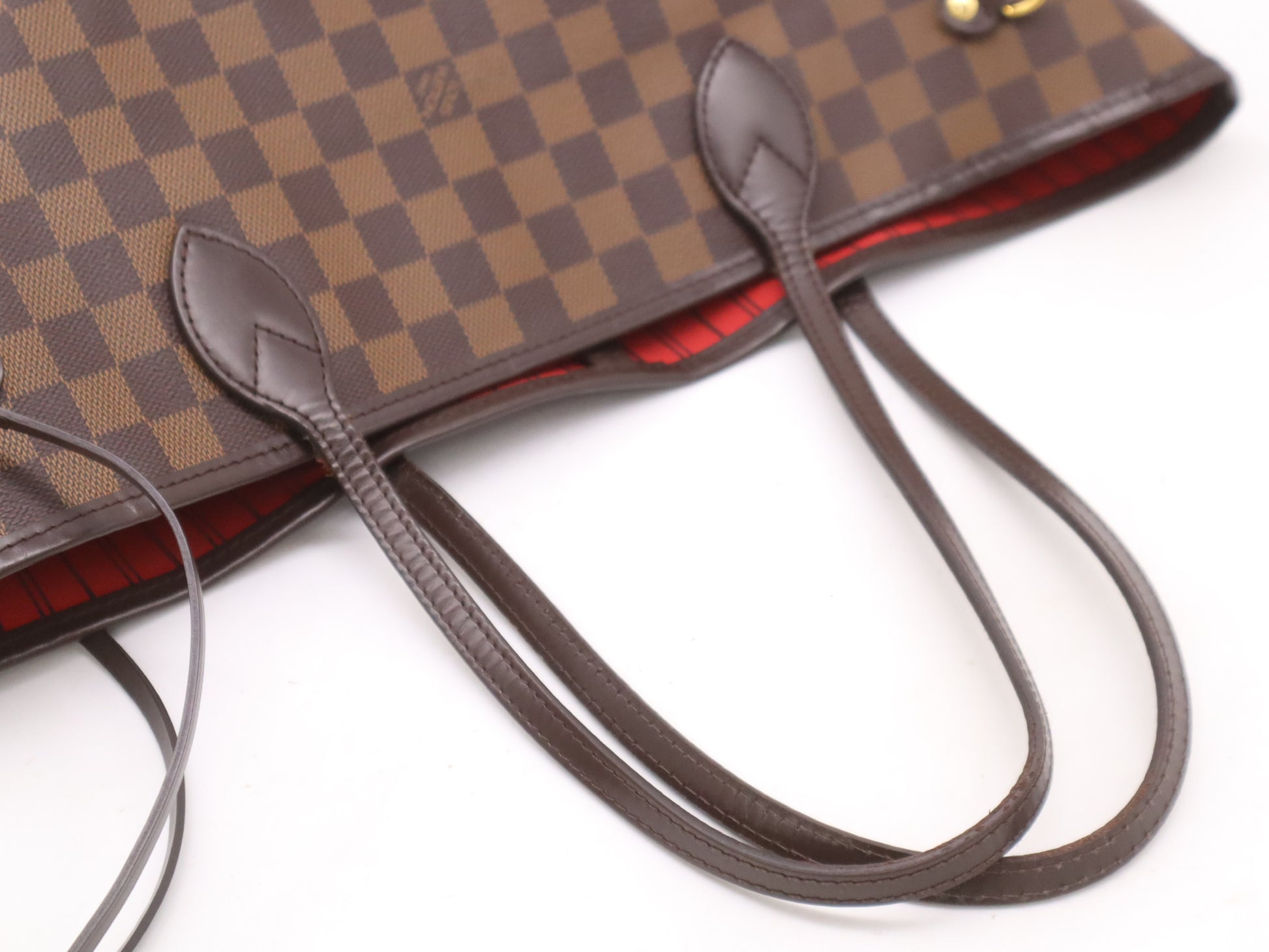 LOUIS VUITTON N40599 Damier Neverfull MM Tote Bag with Pouch and Dust Bag