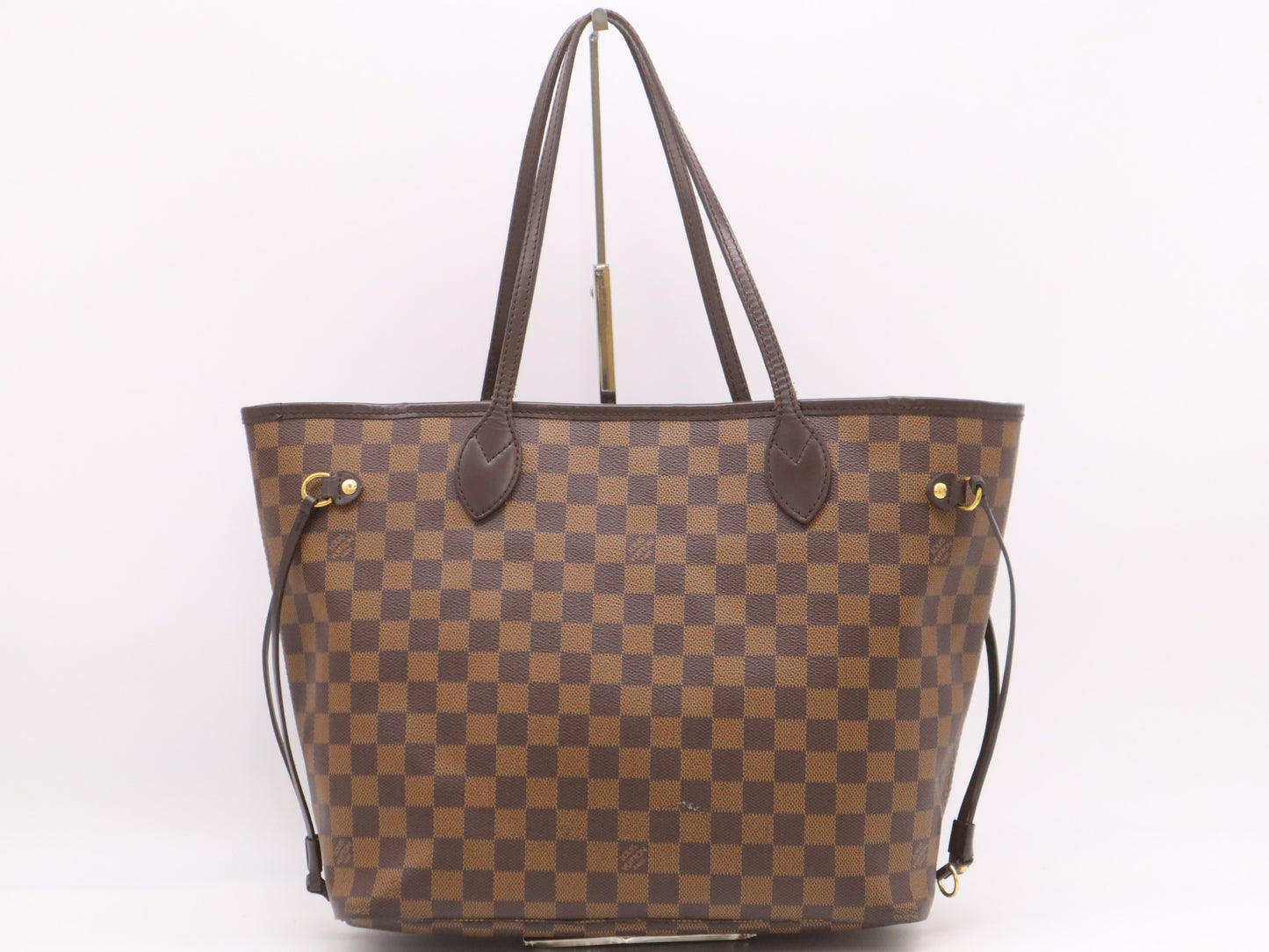 LOUIS VUITTON N40599 Damier Neverfull MM Tote Bag with Pouch and Dust Bag