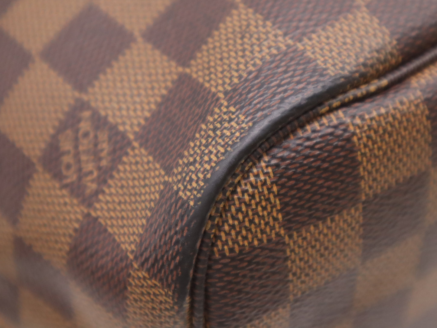 LOUIS VUITTON N40599 Damier Neverfull MM Tote Bag with Pouch and Dust Bag