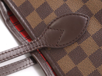 LOUIS VUITTON N40599 Damier Neverfull MM Tote Bag with Pouch and Dust Bag