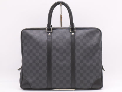 LOUIS VUITTON N41125 Graphite Porte Document Voyage Business Bag