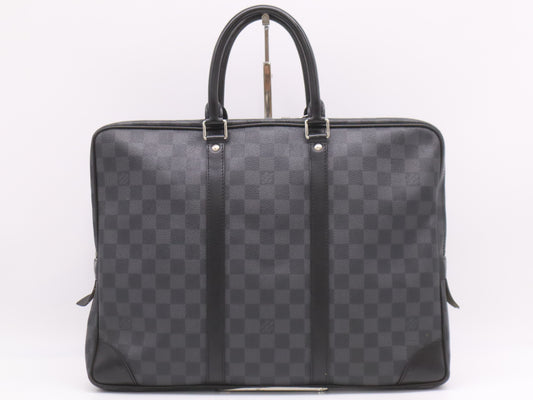 LOUIS VUITTON N41125 Graphite Porte Document Voyage Business Bag