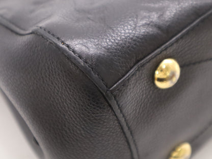 LOUIS VUITTON M41053 Monogram Empreinte Montaigne BB Noir Handbag with RFID Response Verified, SP3187