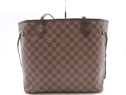 LOUIS VUITTON N41603 Damier Neverfull MM Rose Ballerine Tote Bag