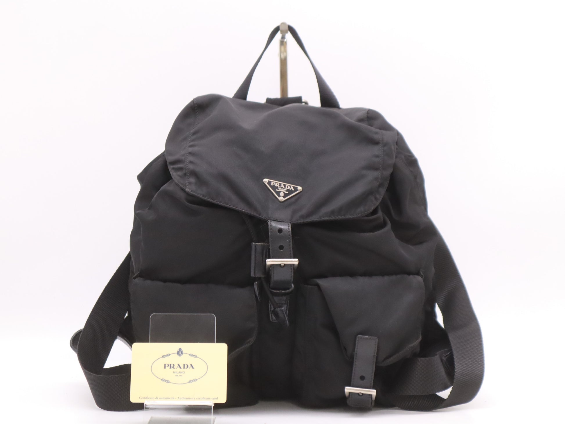 PRADA? BZ2811 Nylon Backpack with Guarantee Card