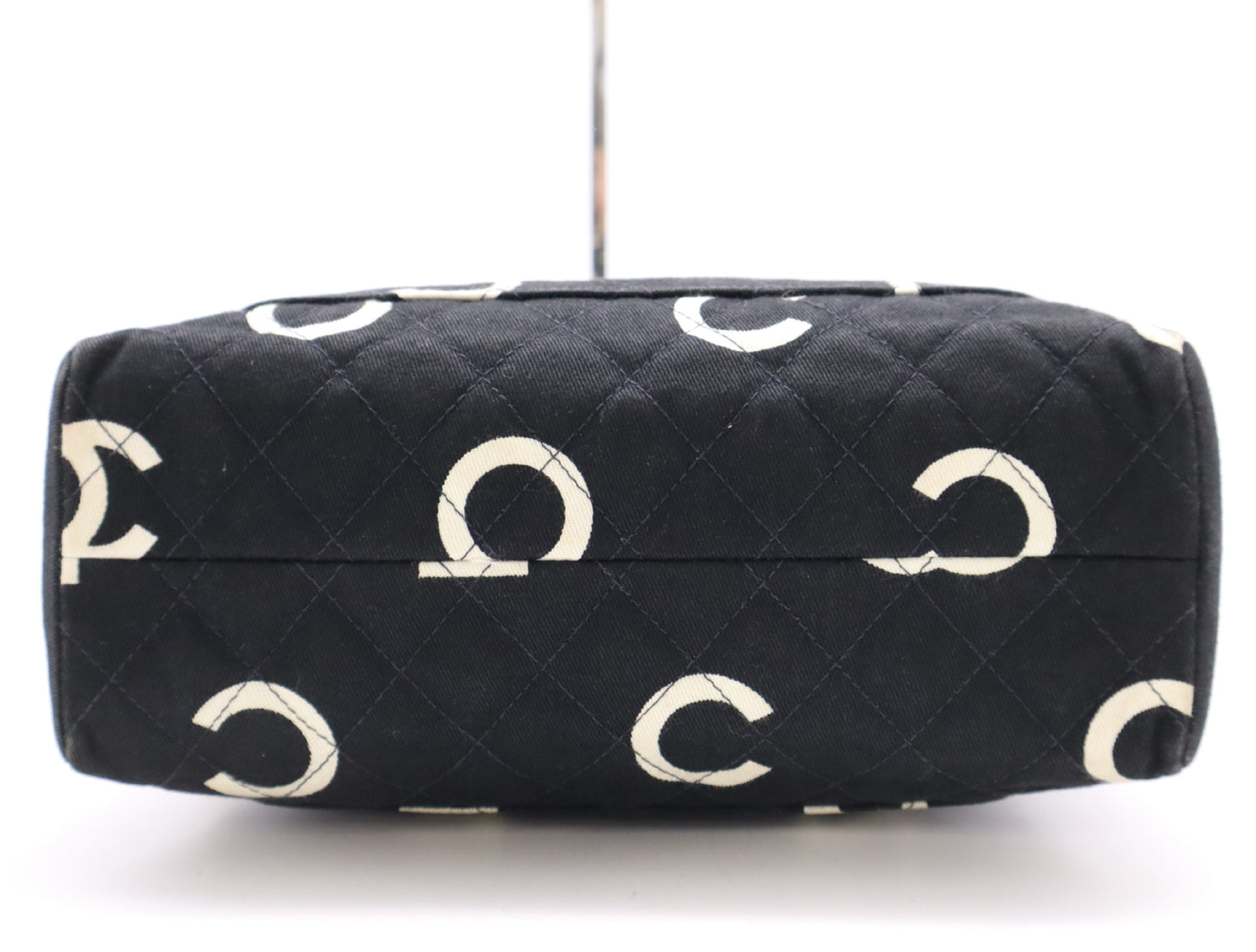 CHANEL Logo Coco Mark Handbag, Canvas, GD Hardware, Black, Sticker, Card, 4835518, Card Included
