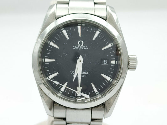 OMEGA 2518.50 59017840 Quartz Black Dial Men's Watch