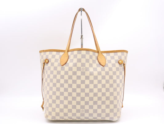 LOUIS VUITTON N51107 Azur Neverfull MM Old Model Tote Bag