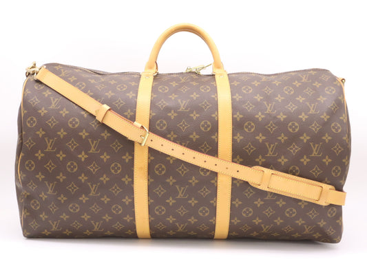 LOUIS VUITTON M41412 Monogram Keepall Bandouliere 60 Boston Bag with Shoulder Strap