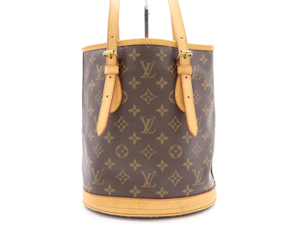 LOUIS VUITTON M42238 Monogram Bucket PM Tote Bag