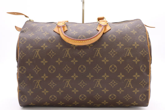 LOUIS VUITTON M41524 Monogram Speedy 35 Boston Bag