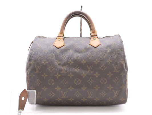 LOUIS VUITTON M41526 Monogram Speedy 30 Handbag with Zipper Pull
