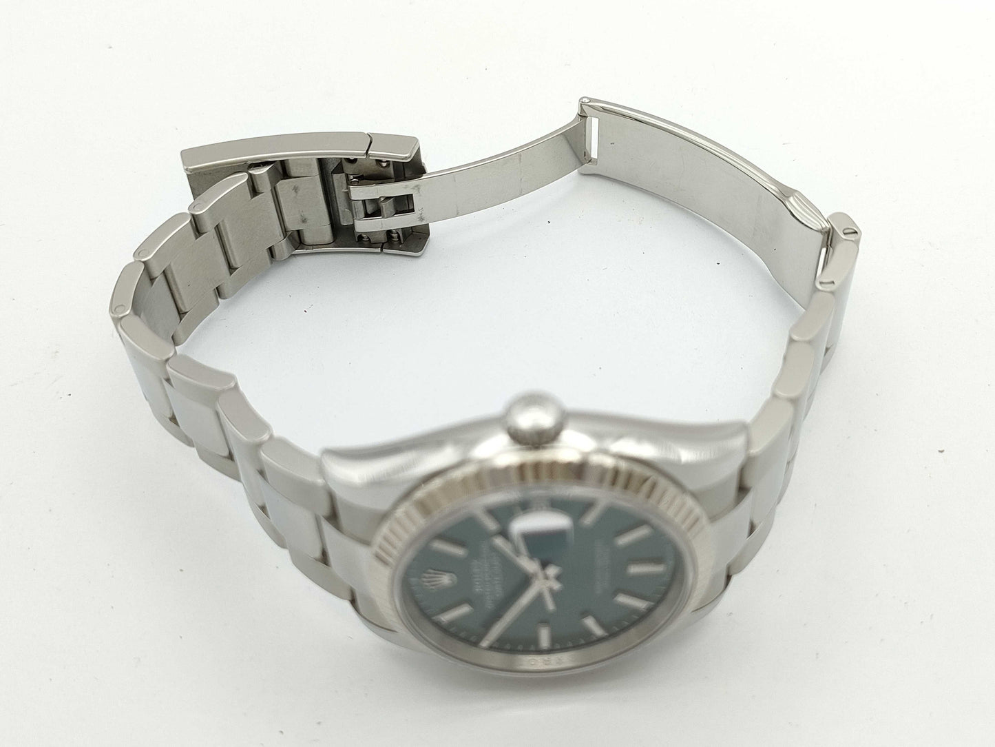 ROLEX 126234 A07C8101 Olive Green Men's Watch