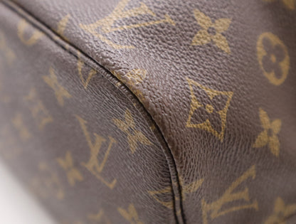 LOUIS VUITTON M40995 Monogram Neverfull MM Tote Bag with Pouch