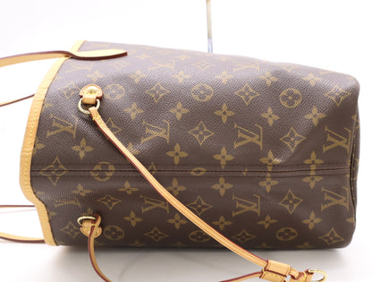 LOUIS VUITTON M40995 Monogram Neverfull MM Tote Bag with Pouch