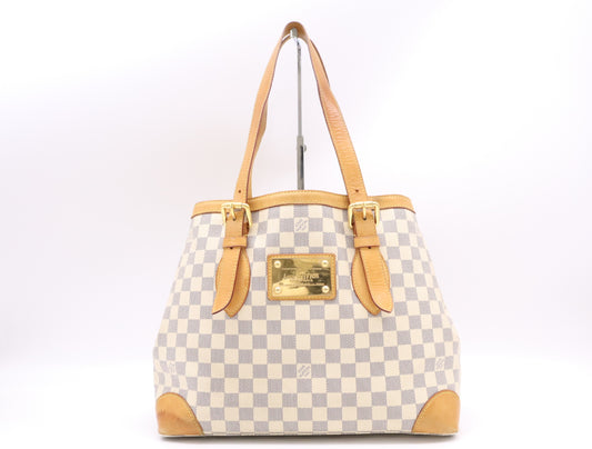 LOUIS VUITTON N51206 Azure Hampstead MM Tote Bag