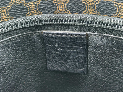 CELINE Black Macadam Tote Bag
