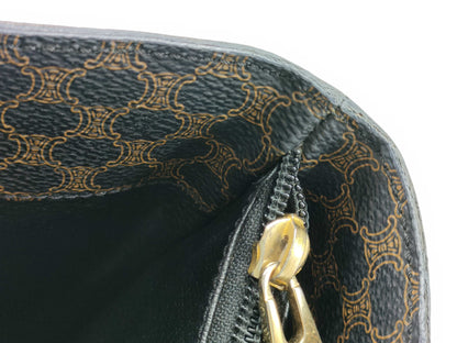 CELINE Black Macadam Tote Bag