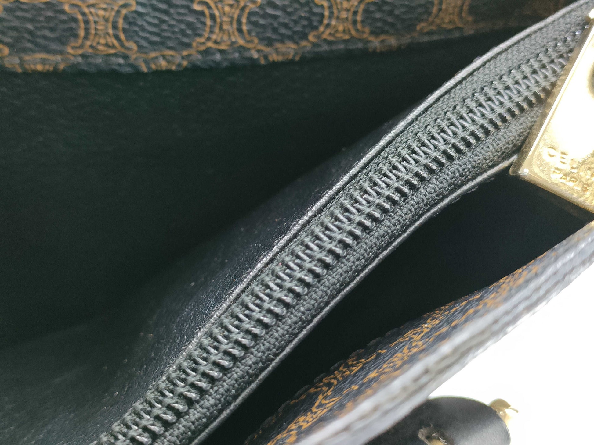 CELINE Black Macadam Tote Bag