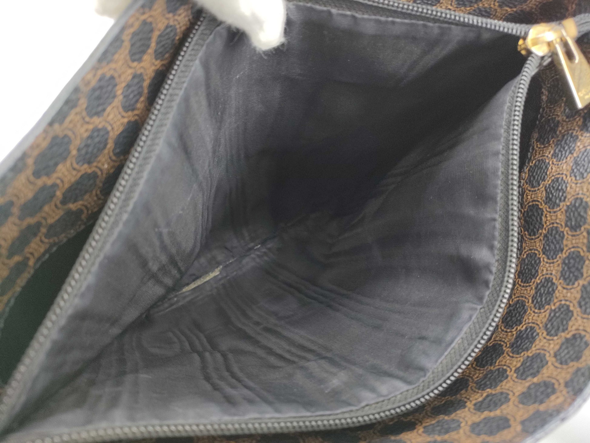 CELINE Black Macadam Tote Bag