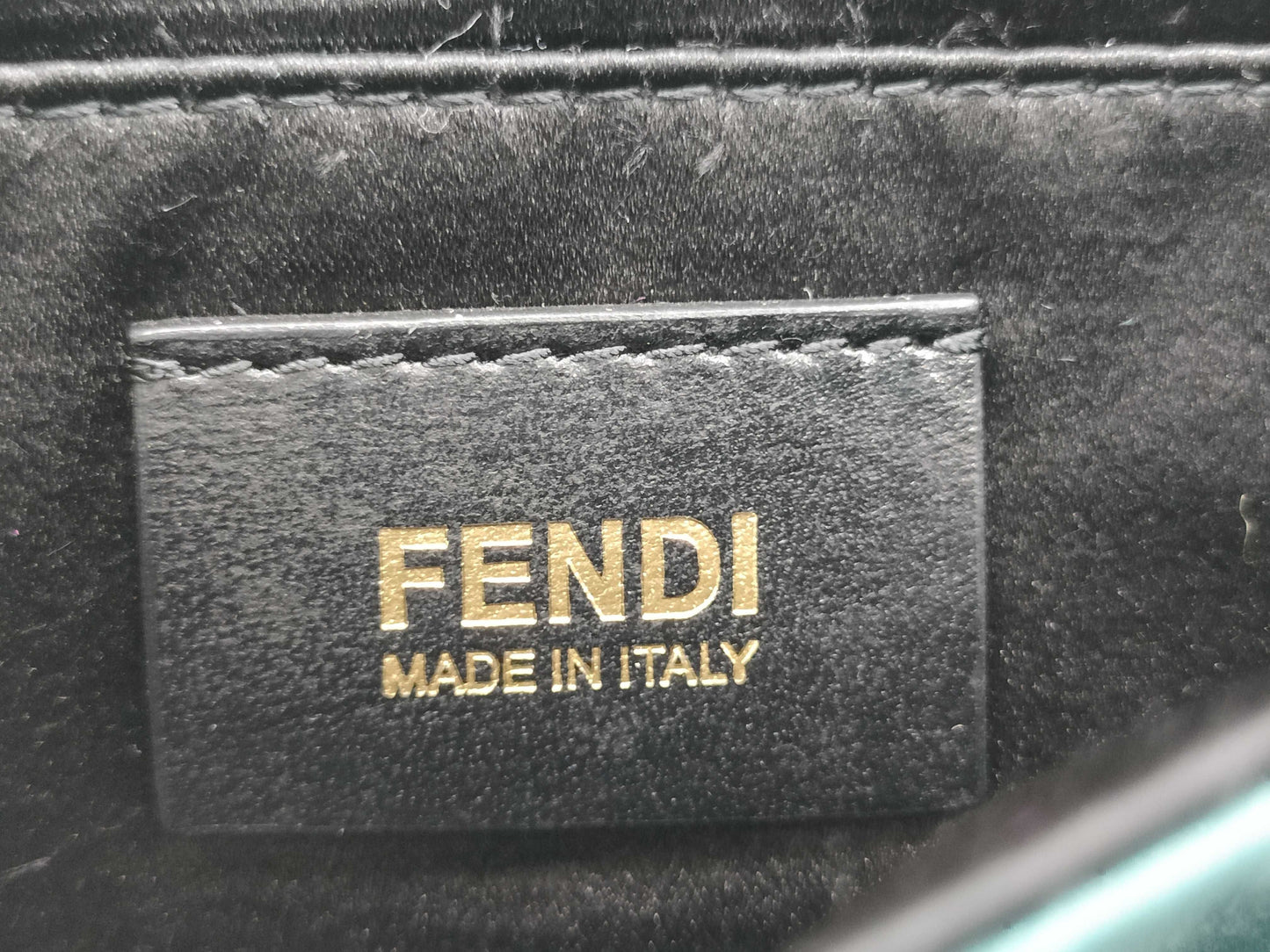 FENDI FF hardware satin shoulder bag