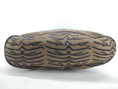 FENDI Zucca pattern zebra Zucca tote bag handbag