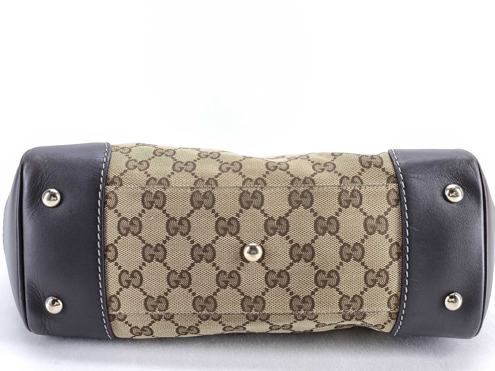 GUCCI GG Canvas GG Pattern Sherry Line Tote Bag