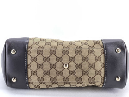 GUCCI GG Canvas GG Pattern Sherry Line Tote Bag
