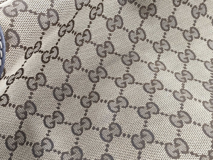 GUCCI GG Canvas GG Pattern Sherry Line Tote Bag