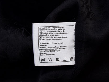 CHANEL 16C Black Tweed Jacket 42 Runway Jacket