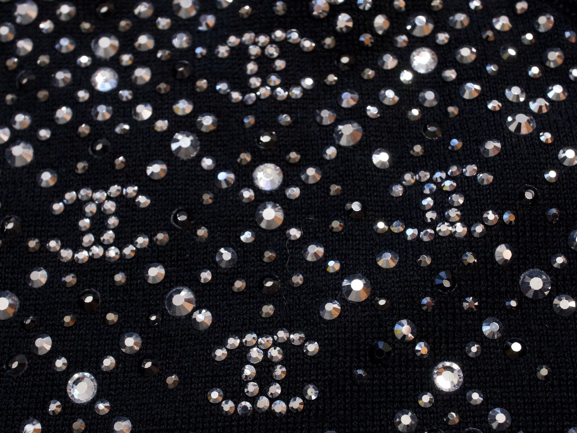 CHANEL 2022 CC Rhinestone Turtleneck, Size 36, Tops