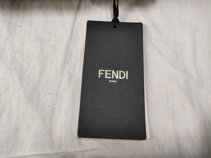 FENDI Runway FF ​​Logo Woven Silk Reversible Down Jacket