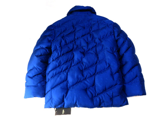 FENDI Runway FF ​​Logo Woven Silk Reversible Down Jacket