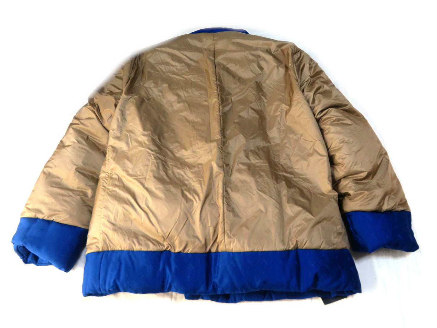 FENDI Runway FF ​​Logo Woven Silk Reversible Down Jacket