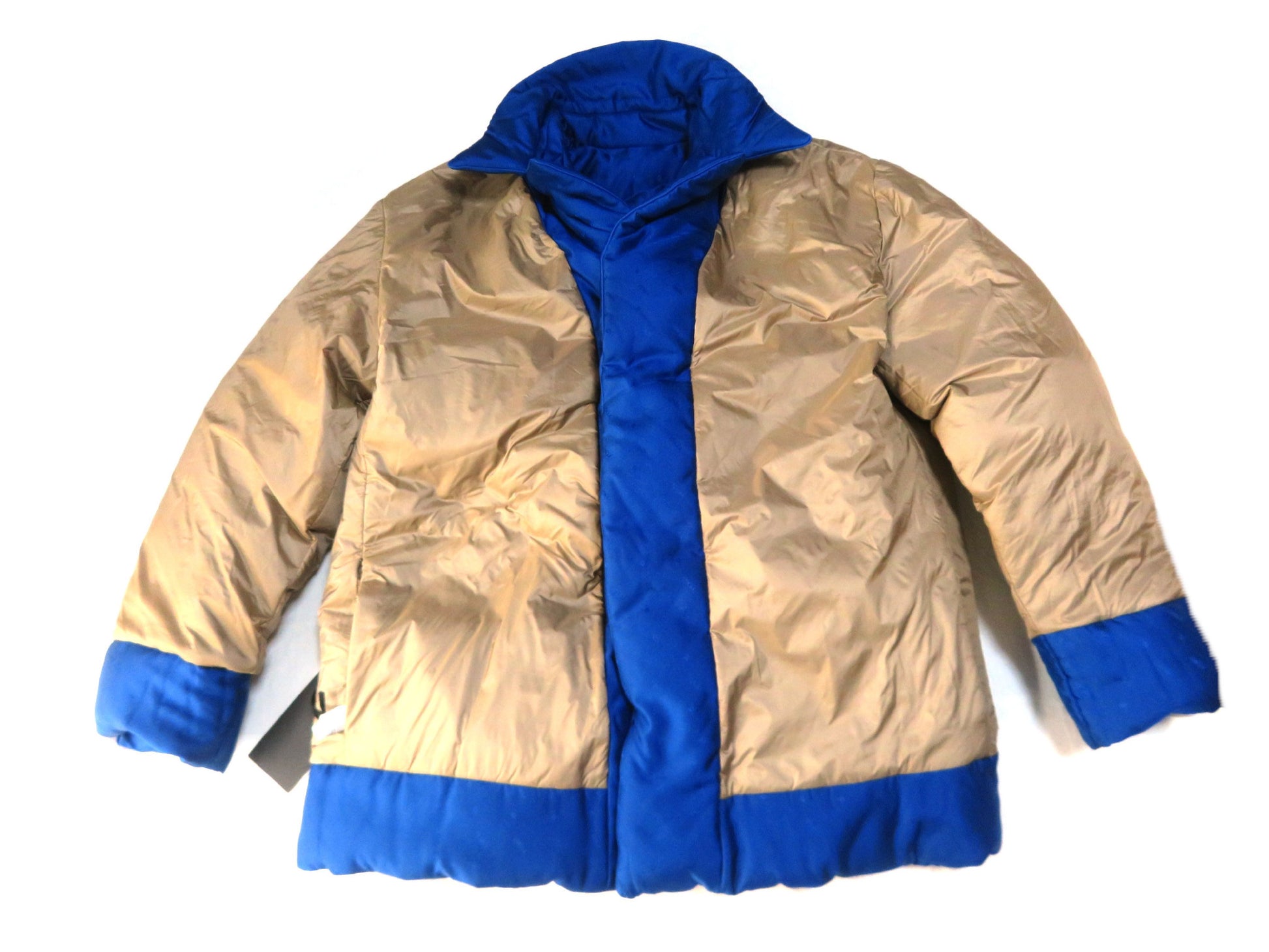 FENDI Runway FF ​​Logo Woven Silk Reversible Down Jacket