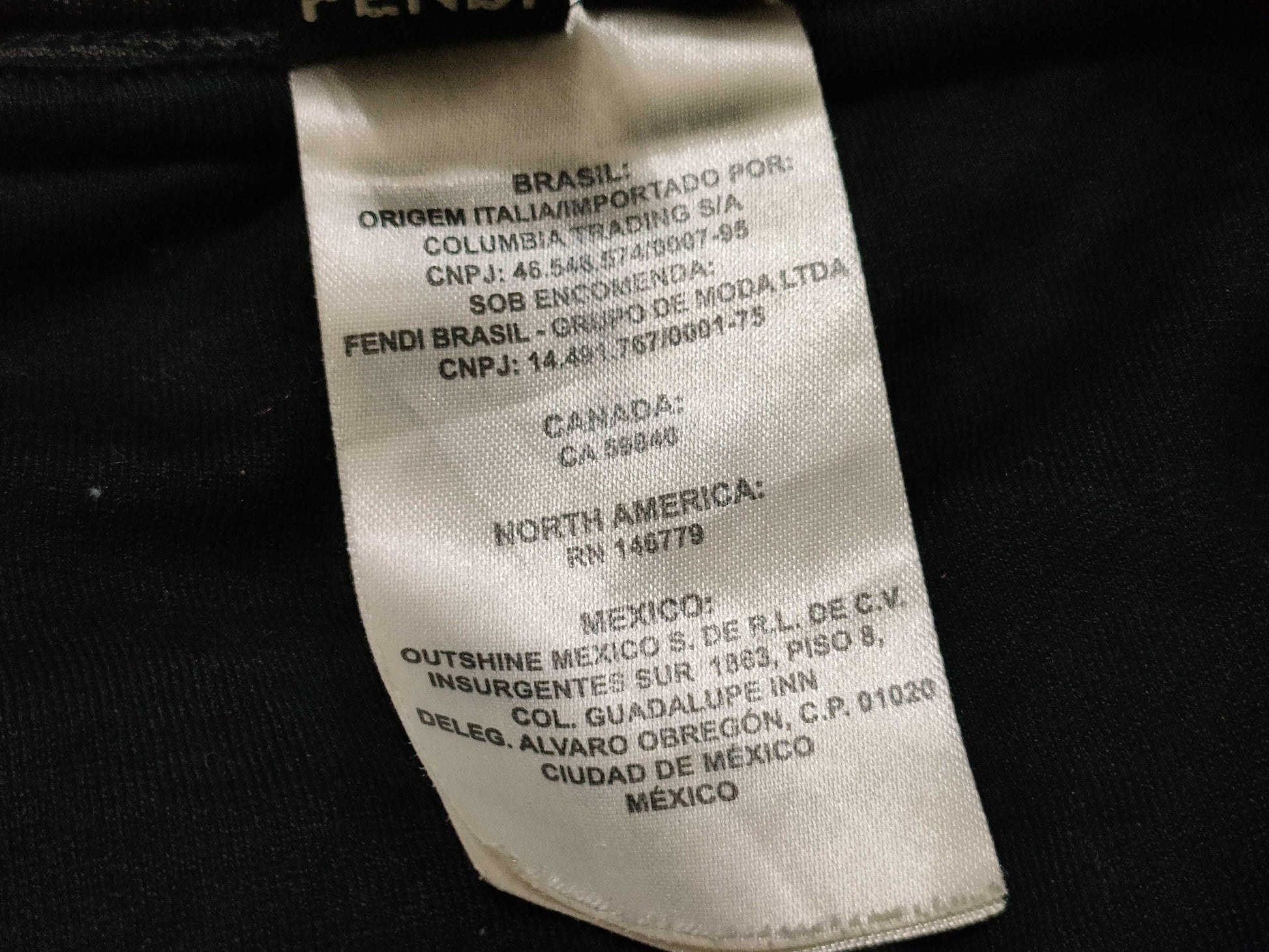 FENDI Zucca pattern men's pants
