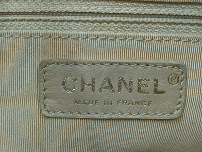 CHANEL Matelasse Caviar Beige Shoulder Bag