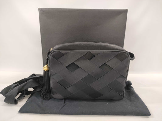 CHANEL satin shoulder bag