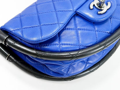 CHANEL Hula Hoop Matelasse Bicolor, W23cm, Approx. 18 Series [Dust bag and sticker included], Black S Hardware, Handbag 18085736