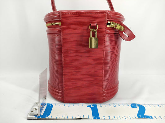 LOUIS VUITTON M48037 Epi Cannes Handbag in Castilian Red M48037