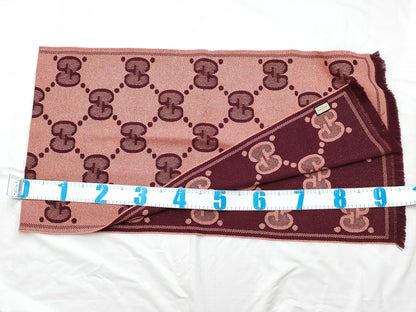 GUCCI Pink Glitter Scarf