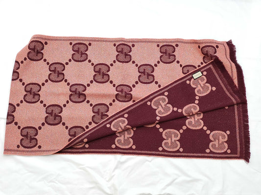 GUCCI Pink Glitter Scarf