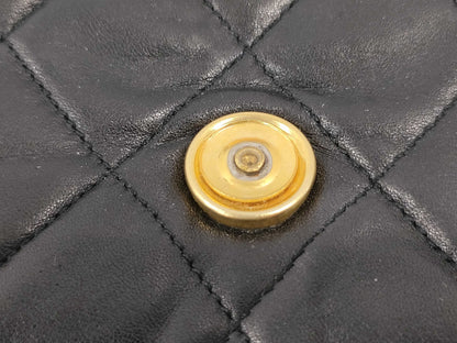 CHANEL Matelasse Chain Black Shoulder Bag