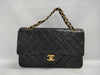 CHANEL Matelasse Chain Turnlock Black Shoulder Bag