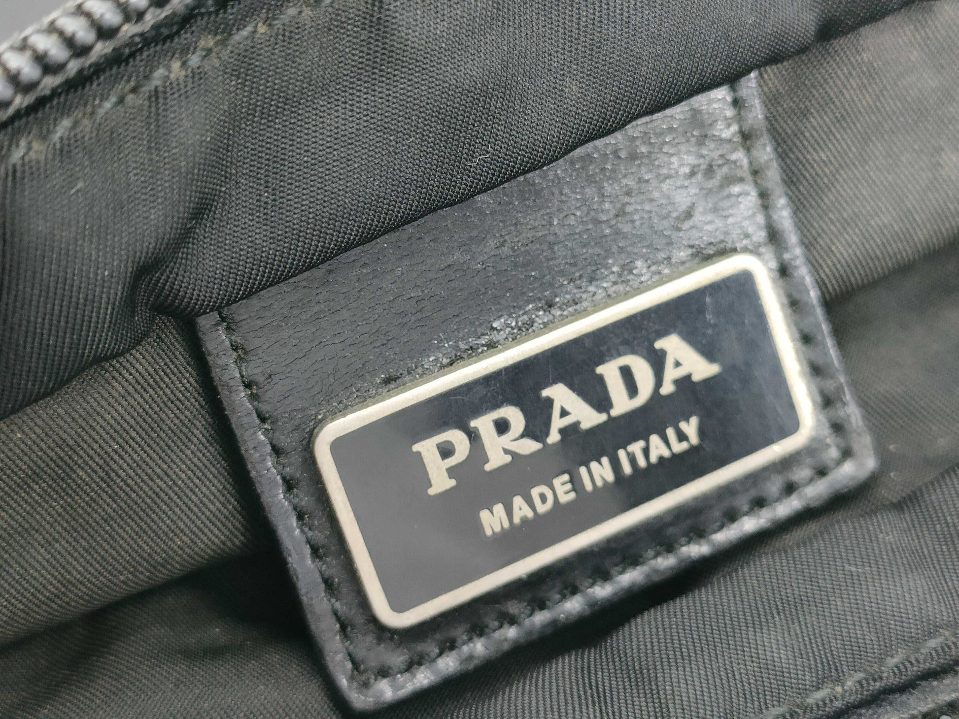 PRADA Nylon Prada Shoulder Bag Black Shoulder Bag